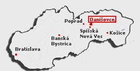 Klikni pre podrobnú mapu okolia Danišoviec